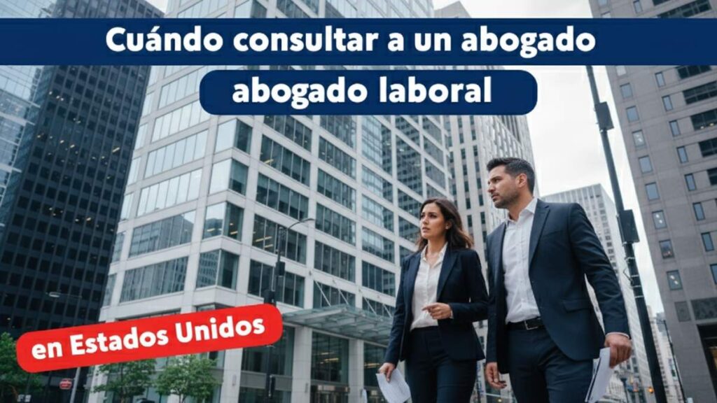Cuándo consultar a un abogado laboral en Estados Unidos