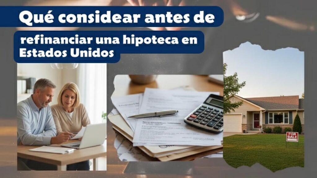 Qué considerar antes de refinanciar una hipoteca en Estados Unidos