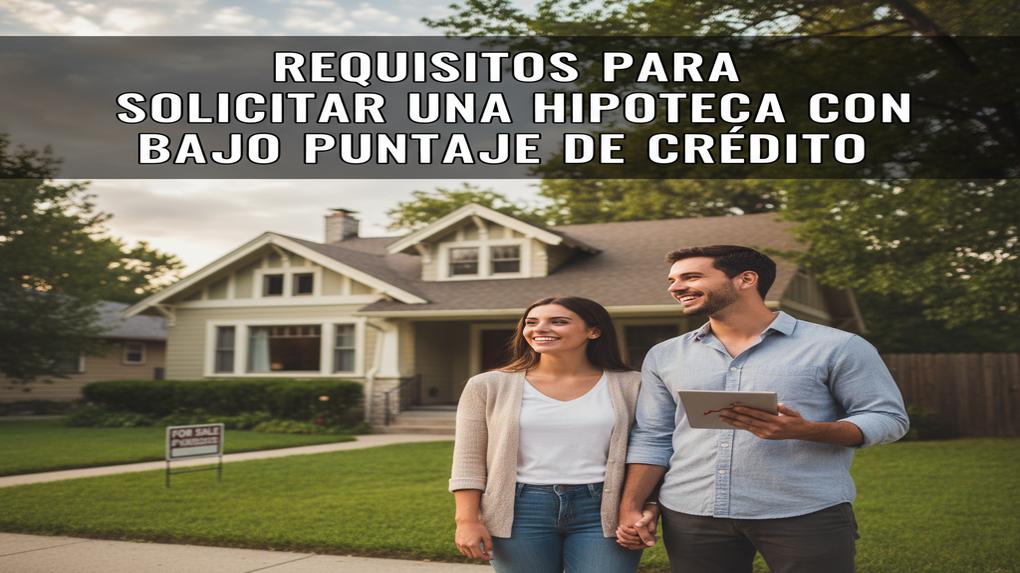 Requisitos para solicitar una hipoteca con bajo puntaje de crédito
