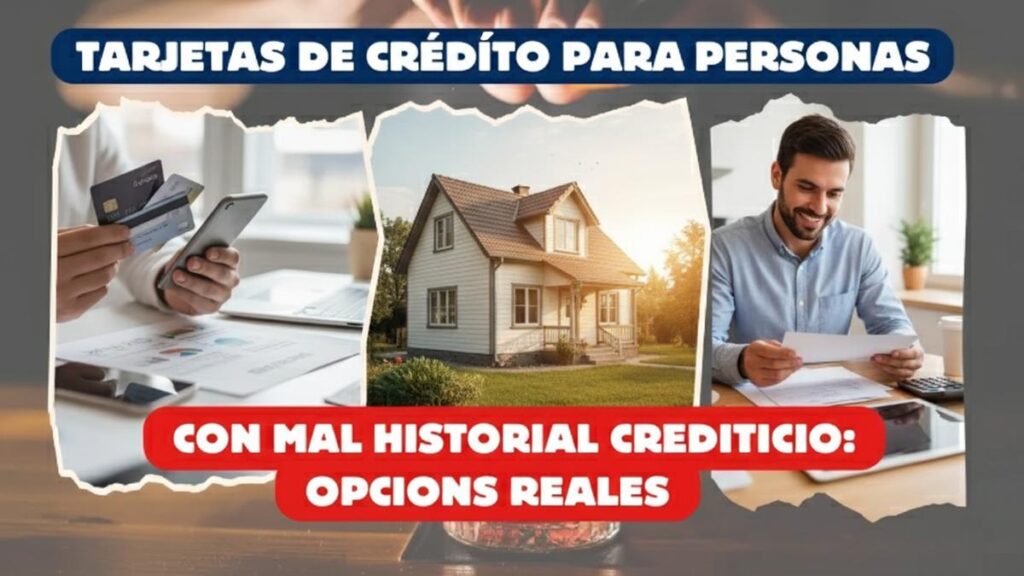 Tarjetas de crédito para personas con mal historial crediticio: opciones reales